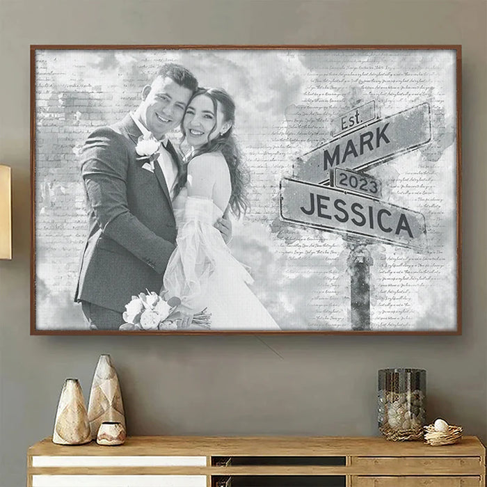 Custom Photo I Need You Because I Love You - Couple Personalized Custom Horizontal Poster - Gift For Husband Wife, Anniversary