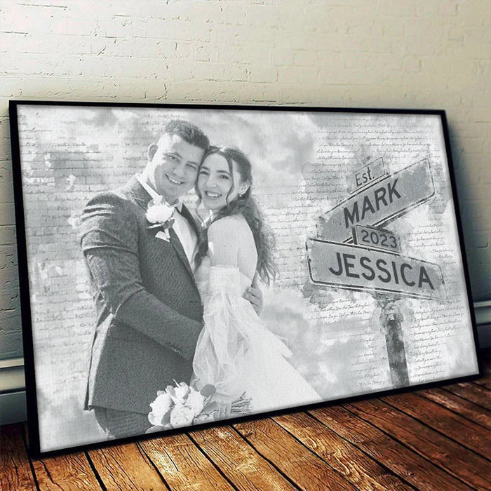 Custom Photo I Need You Because I Love You - Couple Personalized Custom Horizontal Poster - Gift For Husband Wife, Anniversary