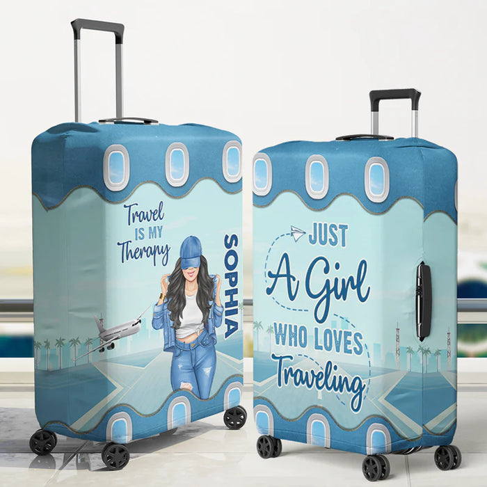 The Sky Is Calling And I Must Go - Travel Personalized Custom Luggage Cover - Gift For Traveling Lovers