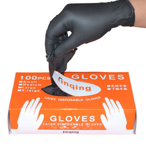 100pcs Black Disposable Gloves