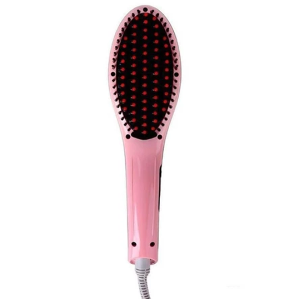 Flat Iron Hair Straightener Brush Comb Ceramic Hair Straightener