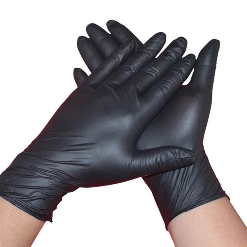 100pcs Black Disposable Gloves