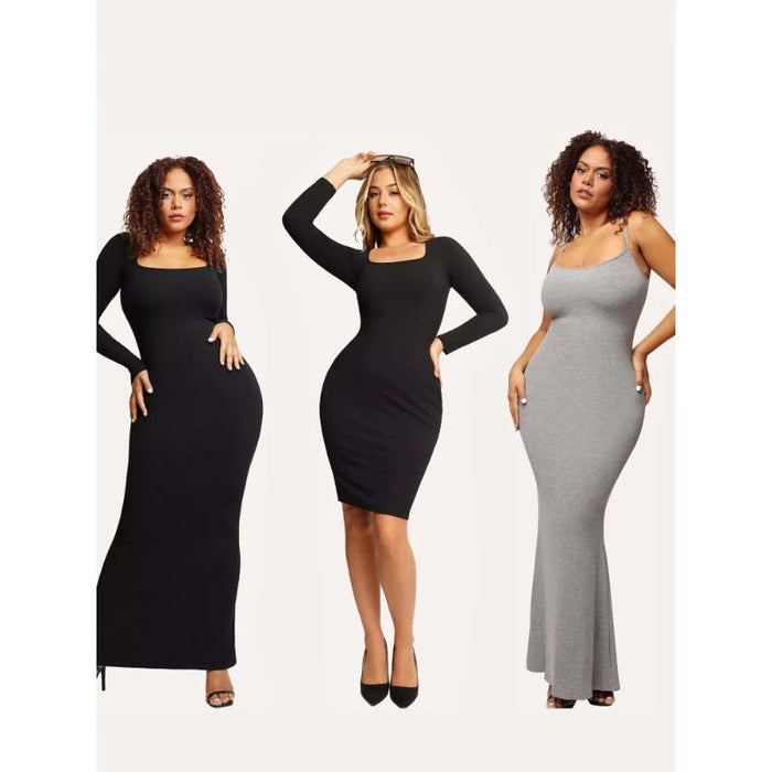 Built-In Shape Wear Modal Soft Lounge Dresses