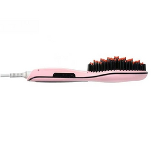 Flat Iron Hair Straightener Brush Comb Ceramic Hair Straightener