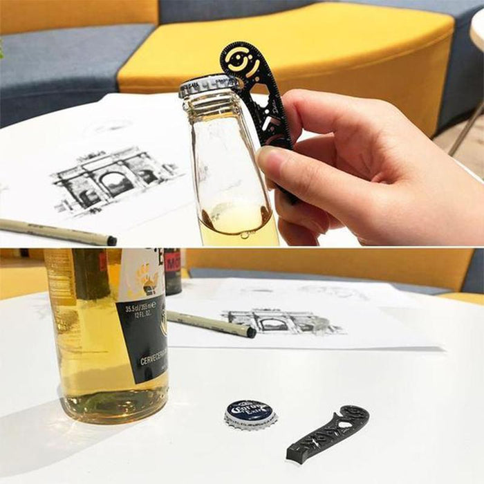 Versatile Portable Design Tool Multi-function Drawing Ruler