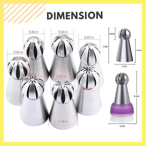 Cake Decor Piping Nozzle Set