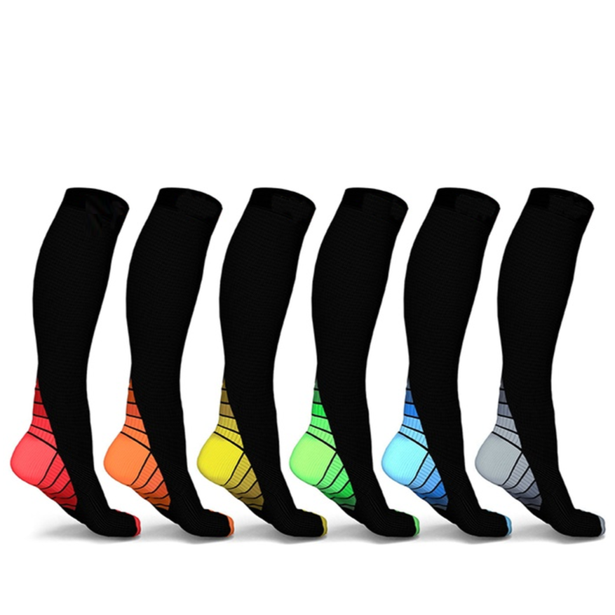Unisex Sports Compression Socks (6-Pack)