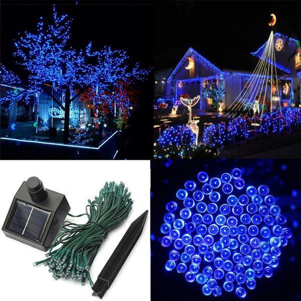 100 LED Solar-Powered Fairy Lights