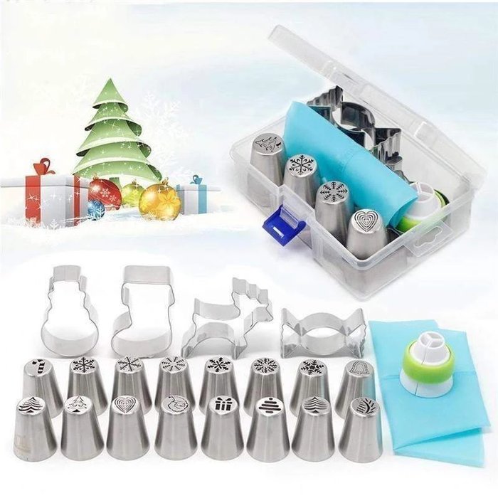 Christmas Piping Nozzles Kit