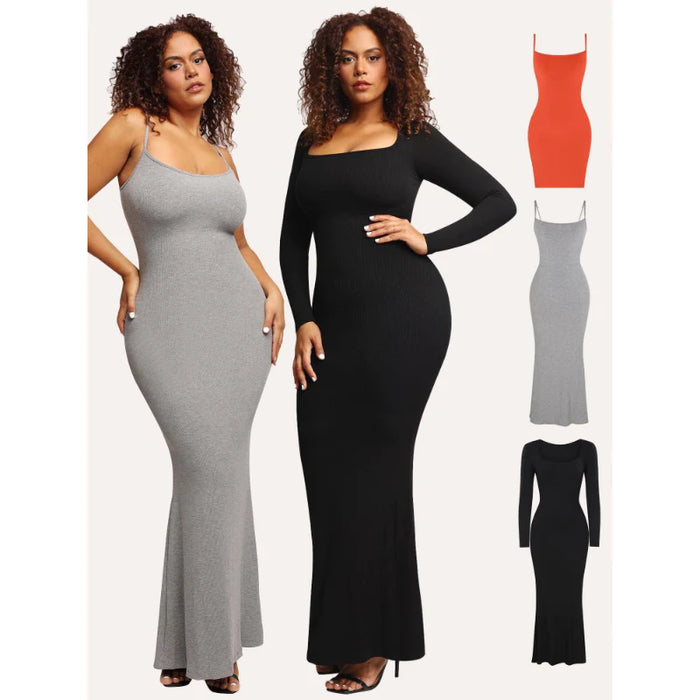 Built-In Shape Wear Modal Soft Lounge Dresses